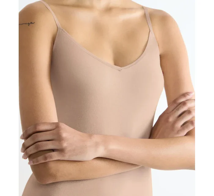 sloggi GO Daily Cotton Spaghetti Top - BROWN - SLOGGI BROWN - SLOGGI