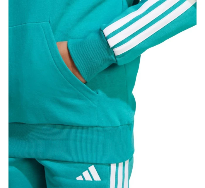 Dětská fleecová mikina 3 Stripes Turquoise model 21720654 - ADIDAS Dětská fleecová mikina 3 Stripes Turquoise model 21720654 - ADIDAS