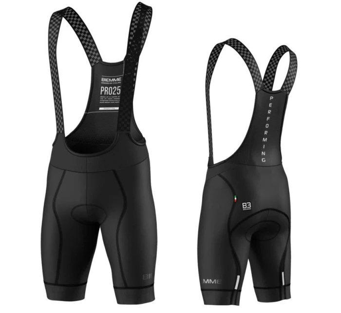 Biemme PRO 25 šortky černé 3XL Biemme PRO 25 šortky černé 3XL