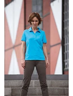 Daiber JN 568 Dámské žerzejové elastické polo 02.0568 lime green/white