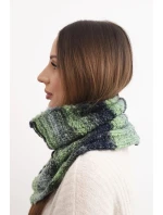 Komin dámský vlněný měkký šátek golf zimní KN21 zelený