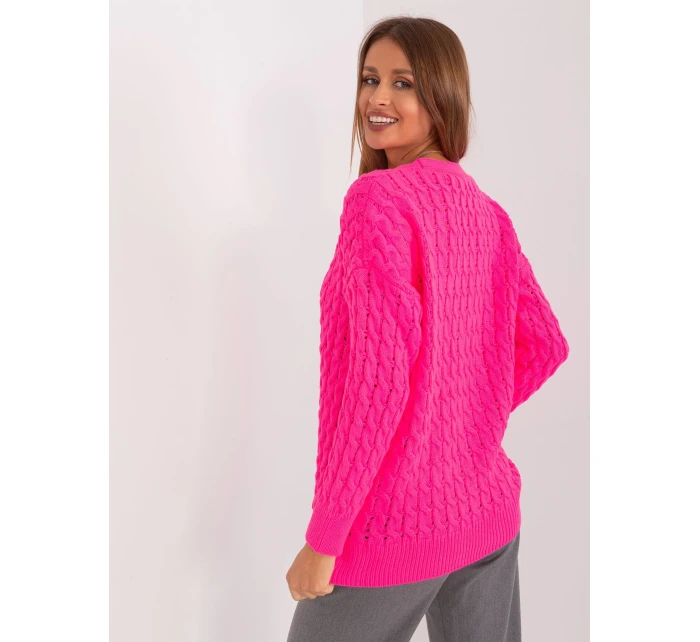 Sweter BA SW  fluo różowy model 18985250 - FPrice
