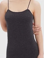 Dámské šaty na spaní QS6838E P7I tm.šedá - Calvin Klein