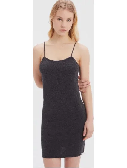 Dámské šaty na spaní QS6838E P7I tm.šedá - Calvin Klein