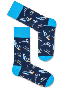 Pánské ponožky 0125 Windsurfing modré - Milena