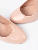 Krásné  lodičky Jasnobeżowy dámské na širokém podpatku