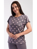 Dámské pyžamo kapri Puntík Dámské pyžamo kapri Puntík