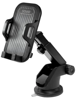 DRŽÁK TELEFONU DO AUTA SAVIO, ČELNÍ SKLO CH-04