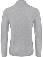 B&C ID.001 LSL Pánské piqué polo s dlouhým rukávem model 22421390 heather grey