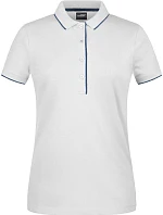JN Dámské piqué polo s kontrastní légou 02.0 white/navy model 22489035 - Daiber JN Dámské piqué polo s kontrastní légou 02.0 white/navy model 22489035 - Daiber