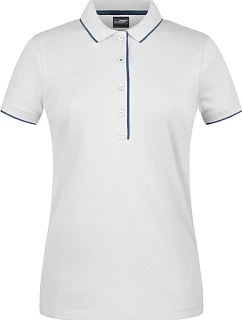 Daiber JN 727 Dámské piqué polo s kontrastní légou 02.0727 white/navy