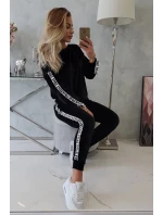 model 21753118 velurová sada černá - K-Fashion