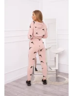 Sada s potiskem pistole tmavě pudrově růžová Sada s potiskem pistole tmavě pudrově růžová