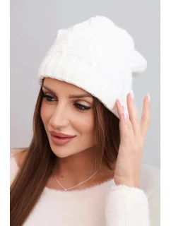 Čepice s fleecem Sylwia K244 bílá