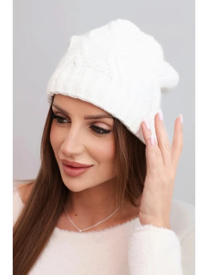 Čepice s fleecem Sylwia K244 bílá