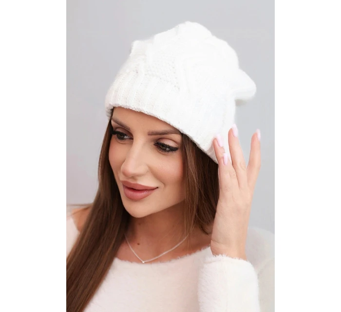 Čepice s fleecem Sylwia K244 bílá