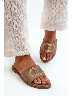 Dámské Ploché Žabky S  Hnědé model 21665087 - S.Barski