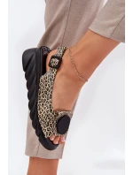 Sandály Z Přírodní Kůže Na Korku Artiker 56C2186 Panterka