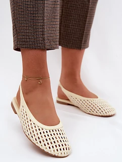 Dámské sandály Pletené Žluté model 22125677 - Boto