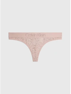 Dámská tanga 000QF7287E 7NS béžové - Calvin Klein
