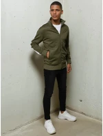 Pánská rozepínací zelená mikina Dstreet model 21967975 - FashionStreet