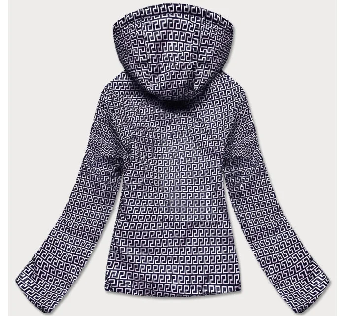 Tmavě modrá oboustranná dámská prošívaná bunda (B9775-3)