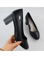 Černé lodičky na jehlovém podpatku Sergio Leone PB178