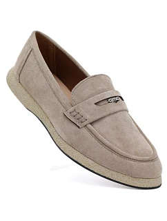 Dámské polobotky mokasíny béžové model 22117648 - VINCEZA