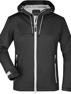 Daiber JN 1097 Dámská 3-vrstvá softshellová bunda 02.1097 black/silver