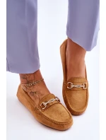 Klasické semišové mokasíny se zdobením Camel model 21620132 - Boto