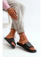 Dámské žabky model 21665920 Černé - 4F Dámské žabky model 21665920 Černé - 4F