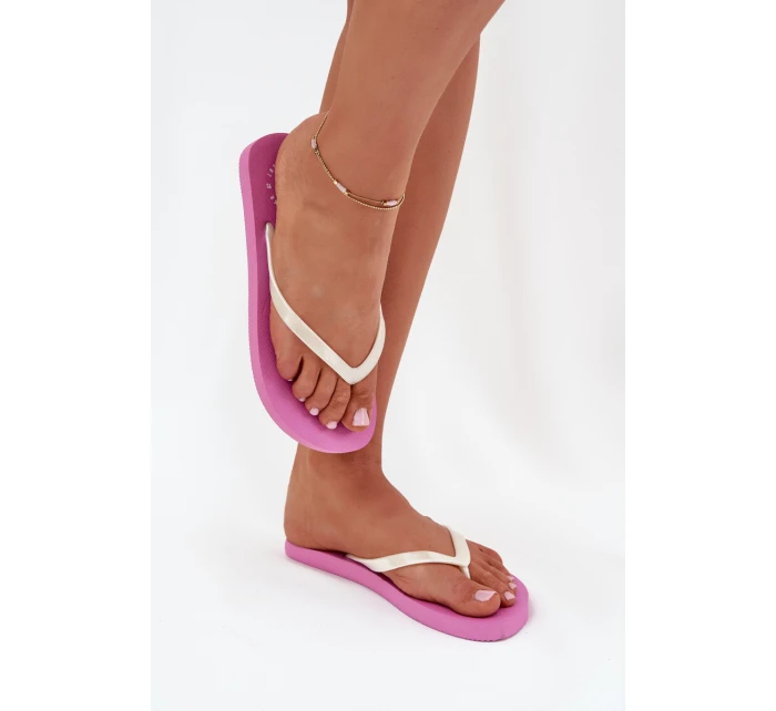 Dámské Pantofle Růžové model 21704171 - 4F Dámské Pantofle Růžové model 21704171 - 4F