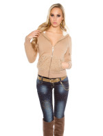Sexy Hoody with studs and fur