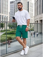 Spodenki męskie dresowe zielone model 22280121 - FashionStreet