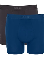Pánské boxerky SLG Base Short C2P - BLACK - tm.šedá-tyrkys M014 - SLOGGI