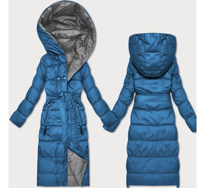 Světle oboustranná zimní bunda s páskem model 21753517 - MINORITY