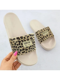 Dámské plážové žabky beige model 21905105