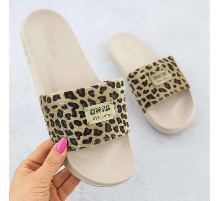 Dámské plážové žabky beige model 21905105