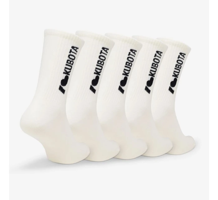 Kubota 5 balení krémových ponožek i love kubota K25SS-300-002-01-5