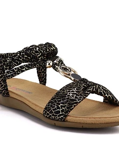 Dámské nazouvací sandály černé Artiker 58C0629