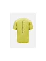 Dámské tričko PEAK PERFORMANCE W Wool-Blend Shortsleeve, žlutá barva