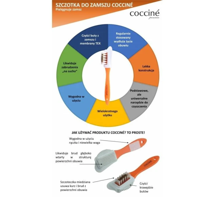 Kartáč na čištění semiše Coccine DA0234