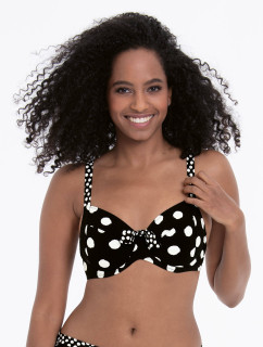 Style Leandra Top Bikini - horní díl 8810-1 černobílá - RosaFaia