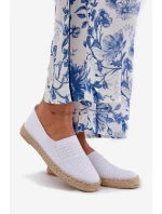 Dámské Espadrilky S Pletením model 21691966 Bílé - VINCEZA