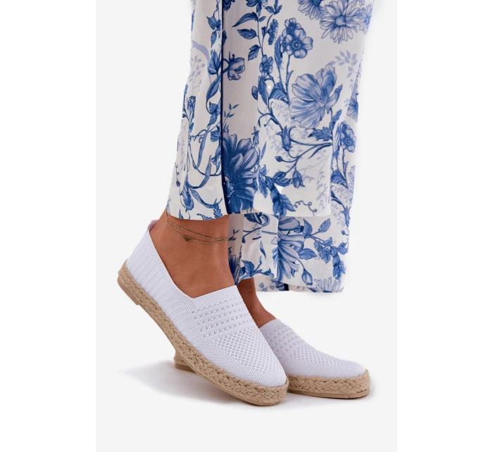 Dámské Espadrilky S Pletením model 21691966 Bílé - VINCEZA