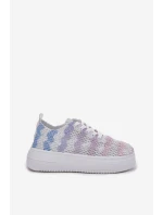 Dámské Tenisky Na Platformě S Háčkovaným Svrškem Mmultikolor Mirietto Dámské Tenisky Na Platformě S Háčkovaným Svrškem Mmultikolor Mirietto