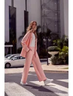 Dámské společenské kalhoty model 21151457 růžové - Moe