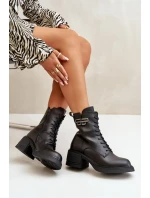 Boty na podpatku model 199837 Step in style Boty na podpatku model 199837 Step in style