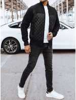 Pánská prošívaná bunda černá FashionStreet TX4578