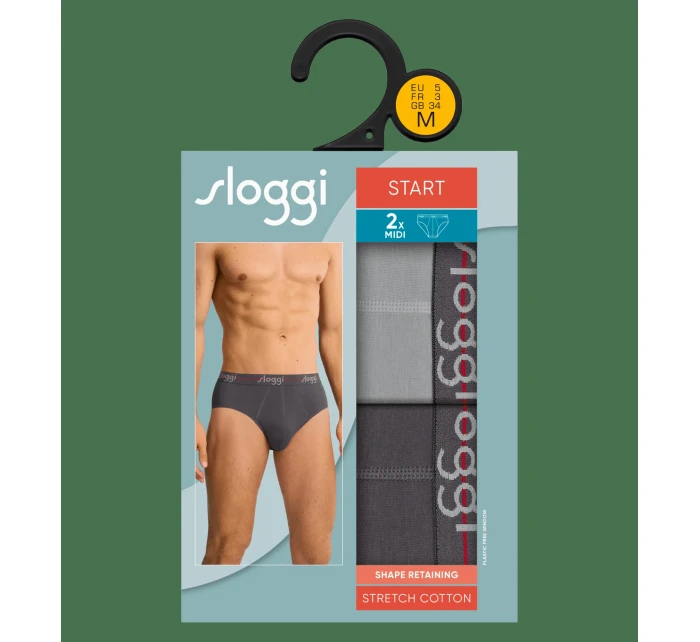 sloggi men Start Midi C2P box - BLACK - SLOGGI BLACK - SLOGGI
